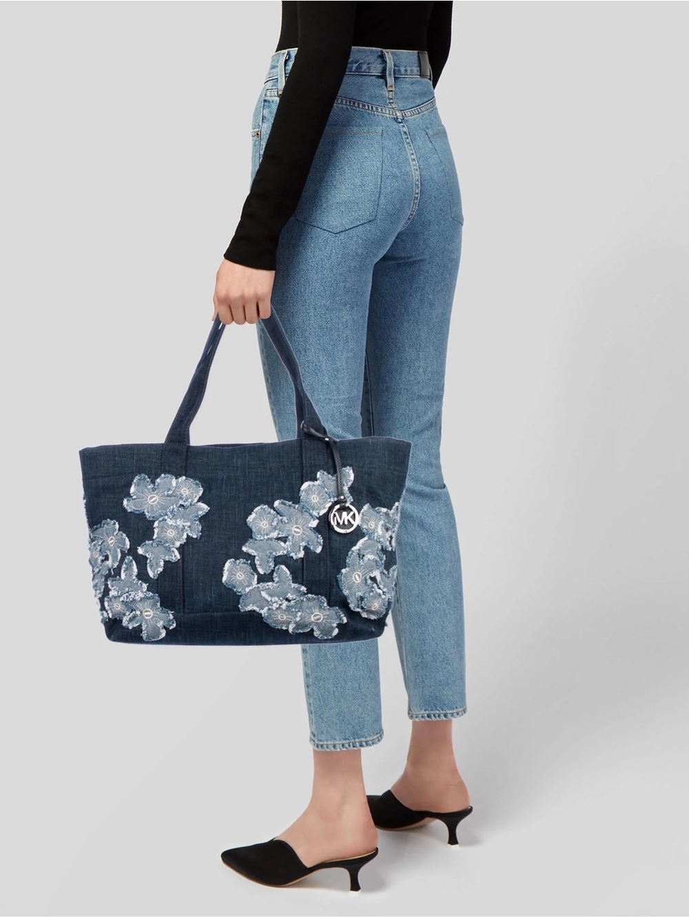 Michael Kors Denim Floral XL Tote